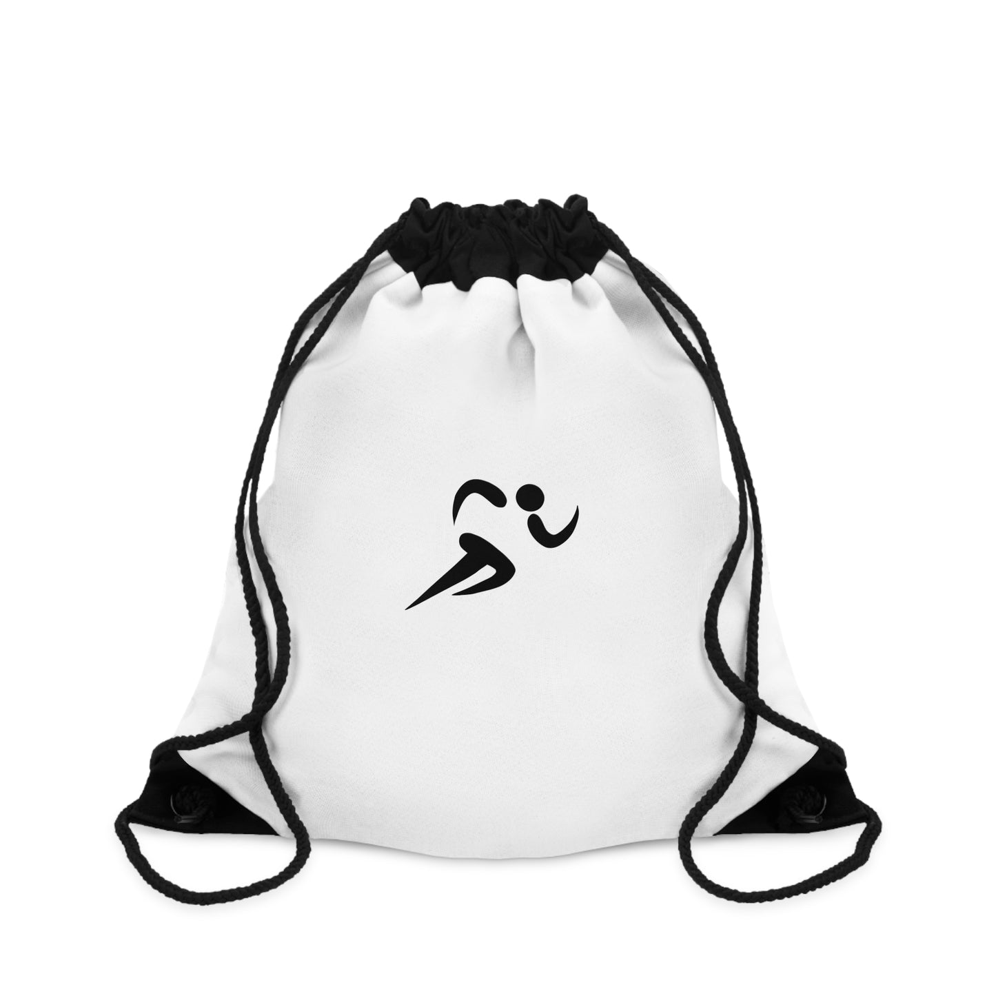 Runner Silhouette Drawstring Bag - Minimal Athletic Gym Sack