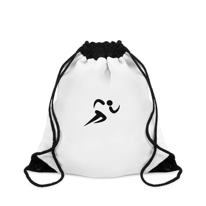 Runner Silhouette Drawstring Bag - Minimal Athletic Gym Sack