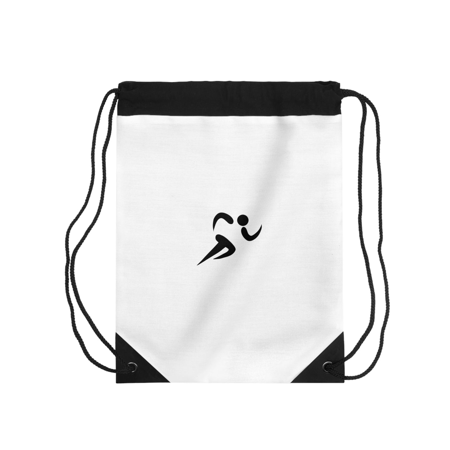 Runner Silhouette Drawstring Bag - Minimal Athletic Gym Sack
