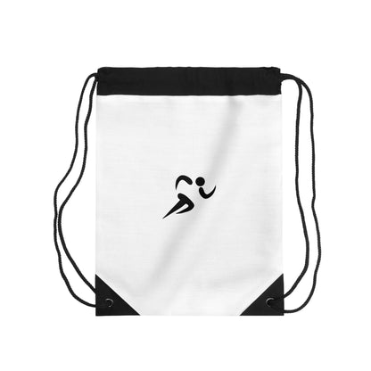 Runner Silhouette Drawstring Bag - Minimal Athletic Gym Sack