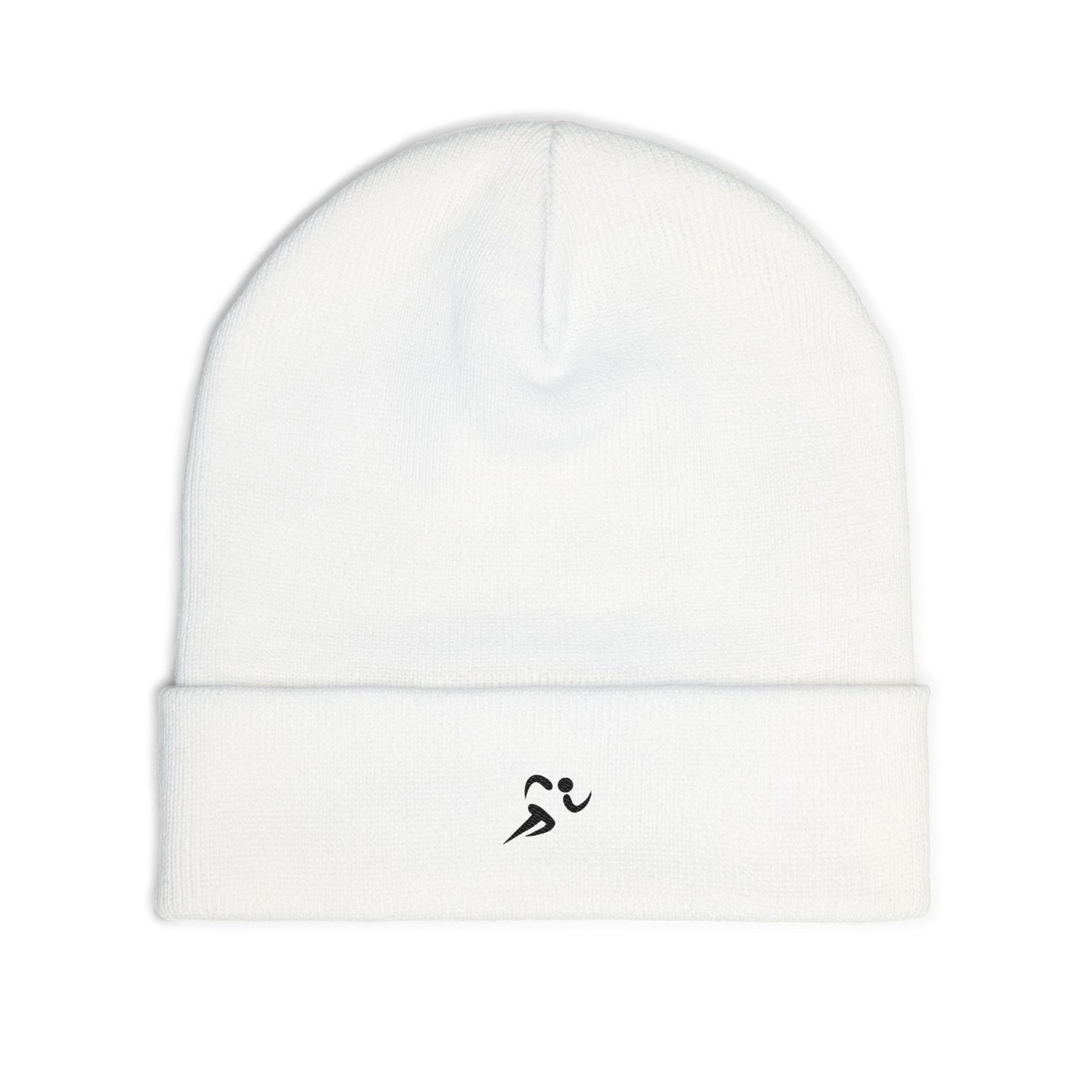 Embroidered FitLife Knit Beanie — Cozy Fitness Logo Winter Hat