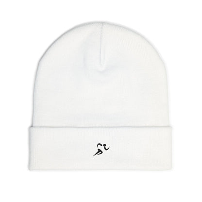 Embroidered FitLife Knit Beanie — Cozy Fitness Logo Winter Hat